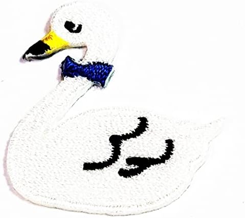 Kleenplus 2pcs. Mini fofo pato bordado ferro bordado em costura em manchas de moda artes brancas desenho animado adesivo