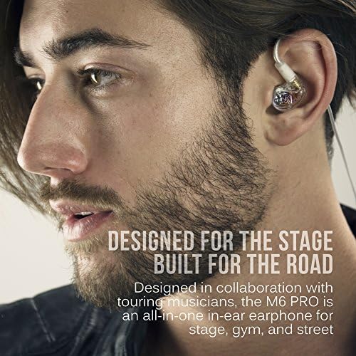 Mee Audio M6 Pro em fones de ouvido Monitor para músicos, modelo de 2ª geração com som atualizado, orelhas de fio