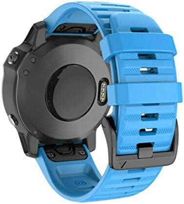 DJDLFA SILICONE RELEAÇÃO RELAÇÃO RELAÇÃO PARA GARMIN FENIX 7X 7 7S Watch EasyFit Wrist Band Strap para Fenix ​​6 Pro Watch 26