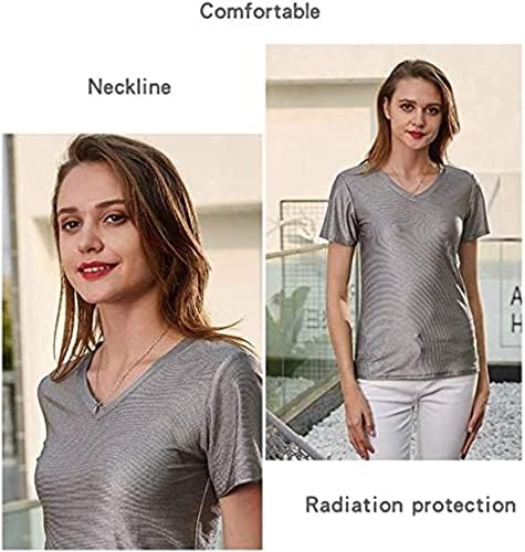 Darzys grávidas para mulheres anti-radiação Camiseta de fibra de prata e traje de proteção contra radiação para roupas de proteção da EMF feminina
