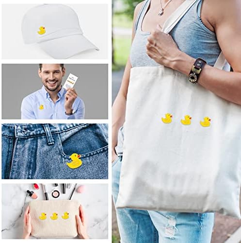 60 conjuntos de broches de pato amarelo com você é incrível, engraçado, Cheer up Cartões fofos para mochilas Presente de apreciação