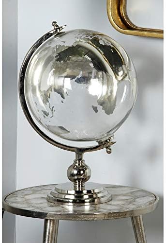 Cosmolor por globo de alumínio cosmopolita com globo de vidro, 7 x 6 x 10 , ouro