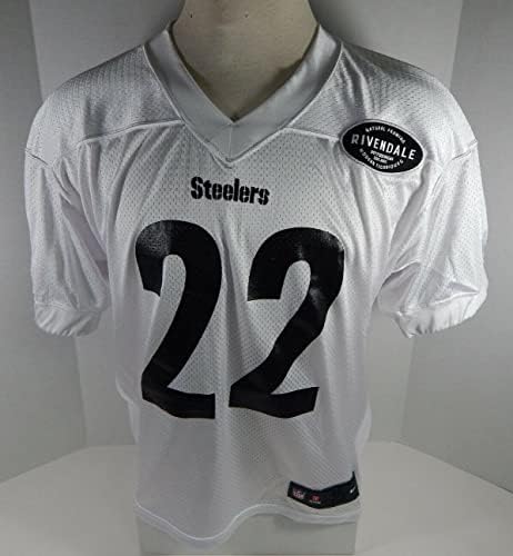 2019 Pittsburgh Steelers 22 Jogo emitiu Jersey de futebol branco 857 - Jerseys não assinados da NFL usada