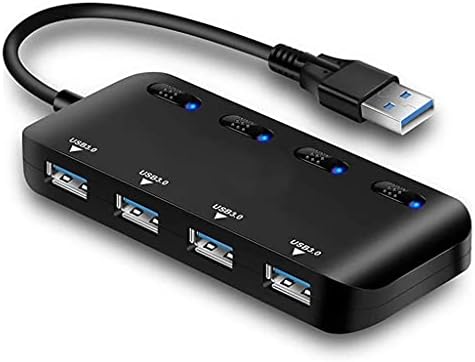 KJHD USB3.0 Hub ， 4 Porta de alta velocidade divisor micro USB Hub Tablet Laptop Notebook