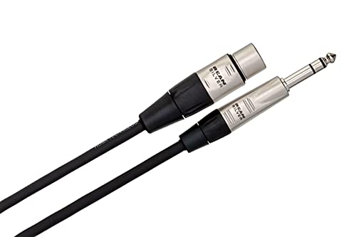 HOSA HXS-010 REAN XLR3F A 1/4 TRS Pro Balanced Interconect Cand, 10 pés