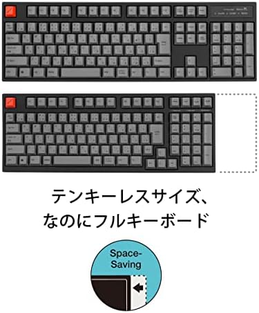 アーキス arkis as-kbm02/srgbawp maestro2s USB Salvamento do teclado mecânico, layout japonês, número de chaves: 102, ferramenta de puxão superior incluída: switch: cereja silenciosa eixo vermelho