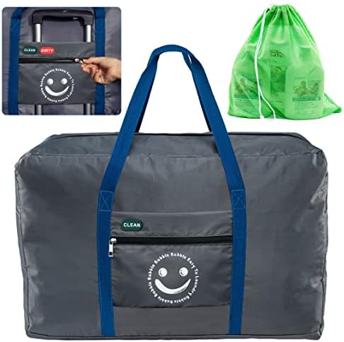 Bolsa de lavanderia que viaja de bolha, sacos de lavanderia de acampamento com alça, sacos de lavanderia grandes para viagem,
