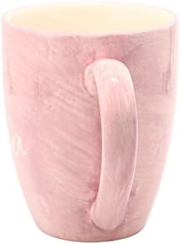 Mamãe vida mama urso rosa grande grande 20 oz de caneca de caneca de cerâmica xícara de chá, rosa