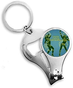 Hula contorno brasileiro brasileiro brasileiro brasilador de unhas anel de chaves de garrafa de corrente de chaves clipper