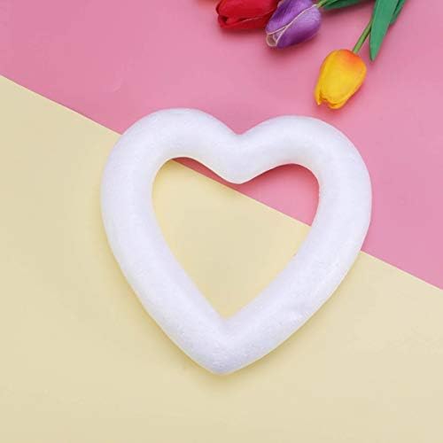 Aboofan Wreath Heart Fop Ring Craft Craft Poliestireno Modelagem Forma do molde de espuma DIY branco para artesanato Decoração