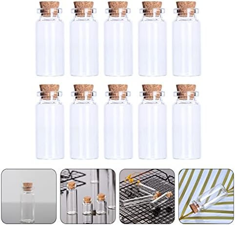 Recipientes de vidro de terrário de hemóton 40pcs rolhas de machados de cortiça garrafas de vidro, decoração de diy cotamentos