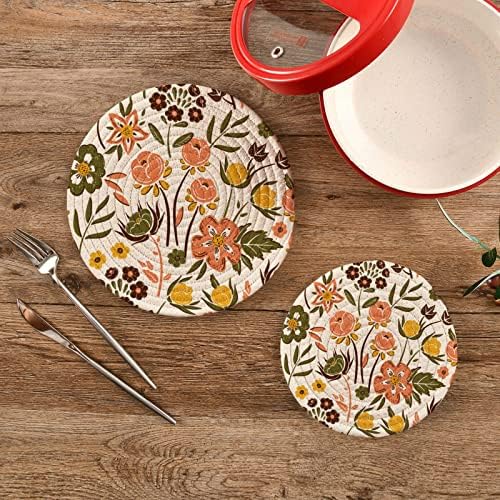 Xigua Summer Sleth redonda TRIVETS POT SUPLENTE DE 2 - PULHO PULHO ALTOME