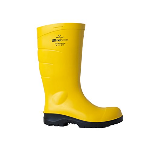 UltraSource PolyureThane Aço Toe Work Boots, amarelo, tamanho 6