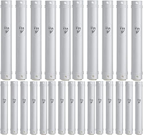 Portão mezuzah titular 25 pcs plástico semiround self stick impermeabiliza raca de cortiça de 25