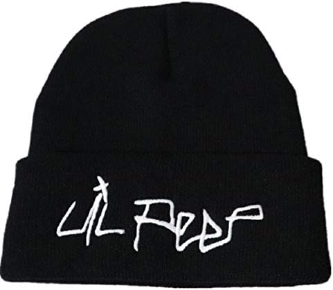 Lil Peep Beanie Bordery Mulheres Mulheres Capatinho de Capinho de Capinho de Capinho Hat de Capolinho quente Inverno Unisex