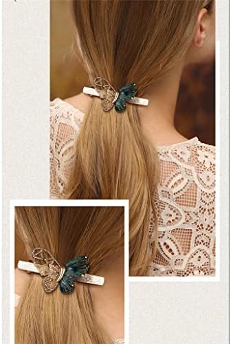 GFDFD Butterfly Butterfly 14K Gold paralelo de chuck cabelos acessórios para cabelos Cristal artificial de cabelos