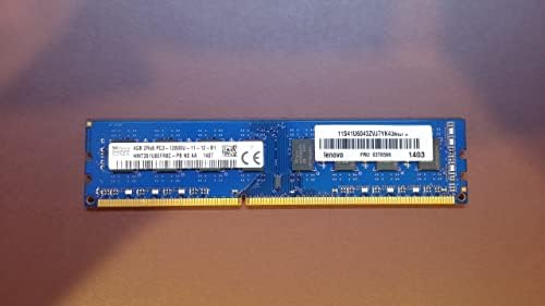 Hynix 4GB PC3-12800 DDR3- 1600MHz não-ECC CL11 DIMM HMT351U6CFR8C-PB