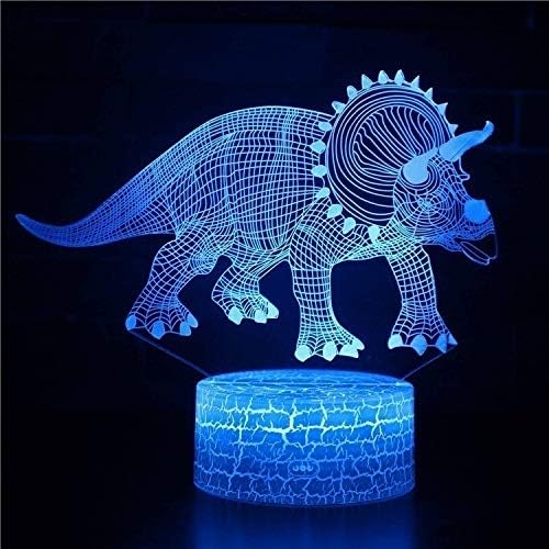 Lâmpada de mesa de personalidade do tema dinossauro SZG 2 tocando led noturno de luz caseira casa arco -íris lampen decoração luminárias de mesa criativas para presente