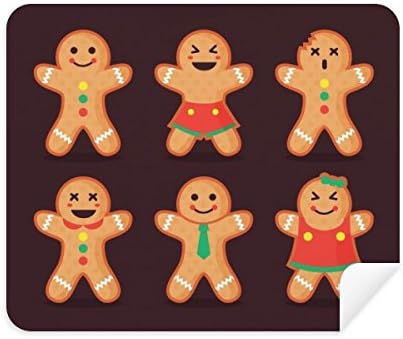 Gingerbread Cookie Men MAS MAS LIMPELANTE TELA DE TELA DE TELA DE TELA DE 2PCS Tecido
