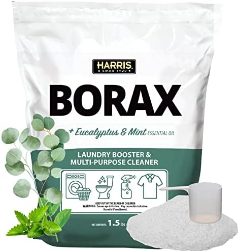 Harris Borax Laundry Booster e Limpador multiuso, 1,5 lb
