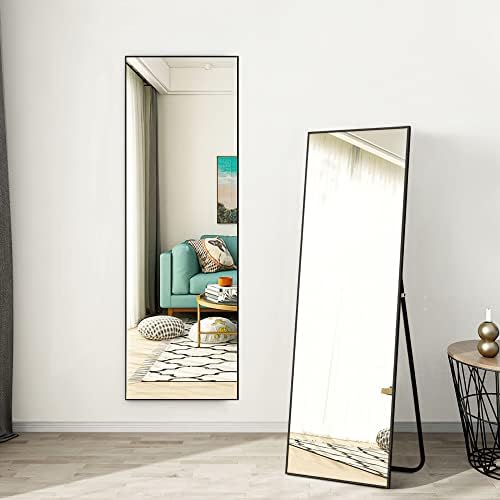Natsukage 71 x 32 espelho de piso de tamanho grande, espelho de comprimento completo espelho enorme espelho rústico espelho de