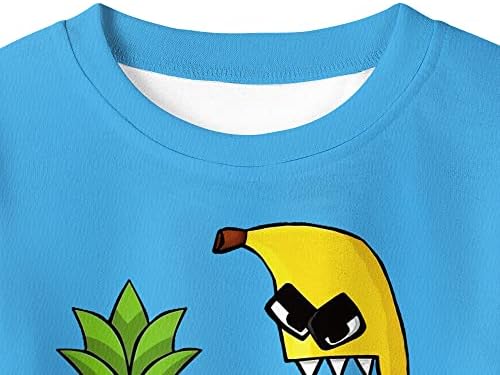 Camisa de tradição alfabeta para crianças desenho animado camiseta tee meninos meninas cartas f 3d frutas e alimentos brinquedos gráficos de pelúcia 5-10 anos