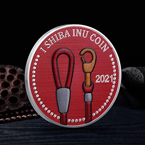 1 oz banhado a ouro Dogecoin Coin comemorativo de prata Dogecoin 2021 Limited Edition Collectible Coin with Protetive Case