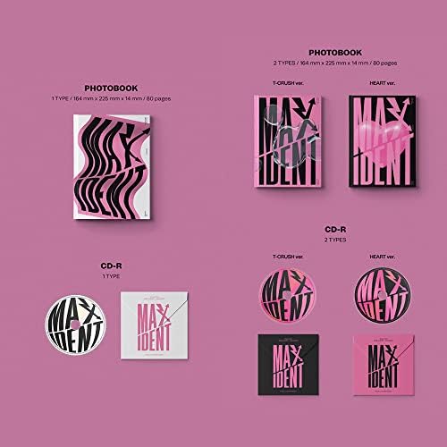 Dreamus [presente oficial da loja] Stray Kids [Maxident] Standard Edition Set + Limited Edition Álbum, Pink