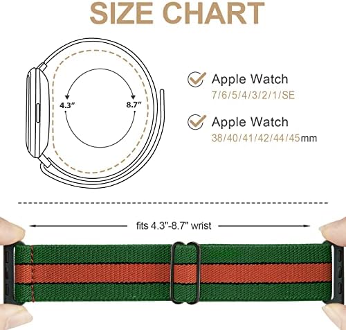 Bandas de nylon de loop solo elástico compatíveis com a banda Apple Watch 38mm 40mm 41mm 42mm 44mm 45mm 49mm, as pulseiras