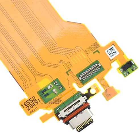Cabo Flex de Substituição da Porta de Carregamento USB para Sony Xperia 5 II SO-52A com kit de ferramentas