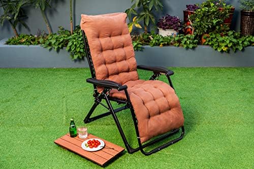 Cadeira de gravidade zero de grandes dimensões, reclinável de gramado, cadeira de espreguiçadeira reclinável, espreguiçadeira