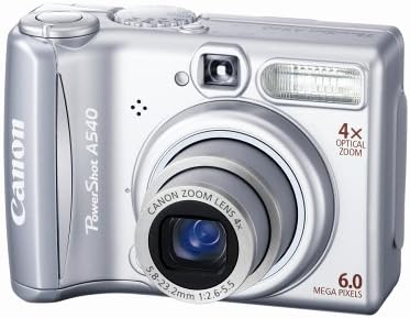 Canon PowerShot A540 6MP Câmera digital com zoom óptico 4x