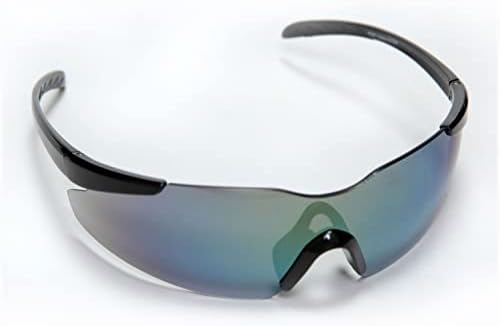 Óculos de segurança da Cordova E01b20 Opticor, moldura preta, lente cinza, peça de nariz e templos de TPR