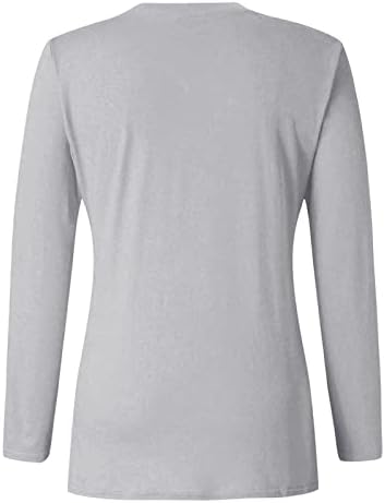 Camisas do Dia dos Namorados do KCJGIKPOK Momenos Ame Crepinho de Crepinho de Crepão Longo Moletom Graphic Sweatshirt