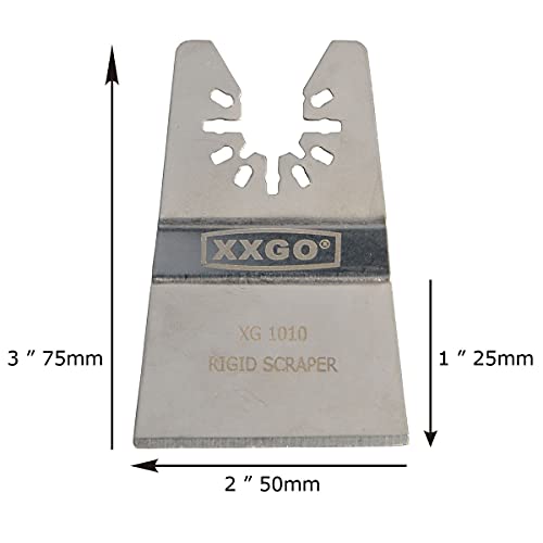 XXGO 4 PCs oscilando lâminas de raspador de ferramentas múltiplas para raspar o corte de tinta Removendo o selante do adesivo de calafetagem XG4201