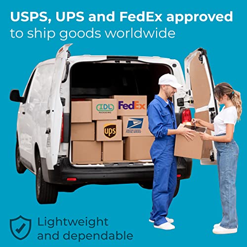 Embalagem IDL Pequenas caixas de remessa onduladas 8 L x 8 W x 6 H - Excelente opção de caixas de embalagem resistentes para USPS, UPS, FedEx Envie