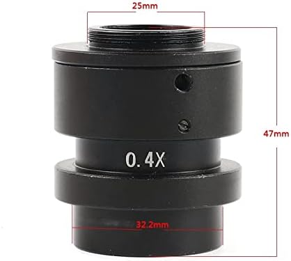 Kit de acessórios para microscópio para adultos 0,4x 1x adaptador de lente mono industrial, lente zoom wd-100 0,7x-5x