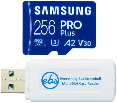 Samsung Pro Plus 256 GB Microsd Classe 10 UHS-I Memory Card para Samsung Galaxy S20 Fe 5g, S20 Ultra, S20, S20+, S10, S9