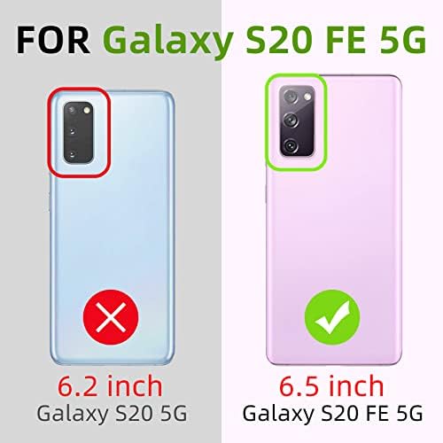 Easyscen Case for Samsung Galaxy S20 FE 5G Girls Mulheres fofas de luxo brilho brilhante concha brilhante com o anel Stand Heart Slim Soft Soft Choffrof Protective Telefone para Galaxy S20 Fe 5G - Rosa