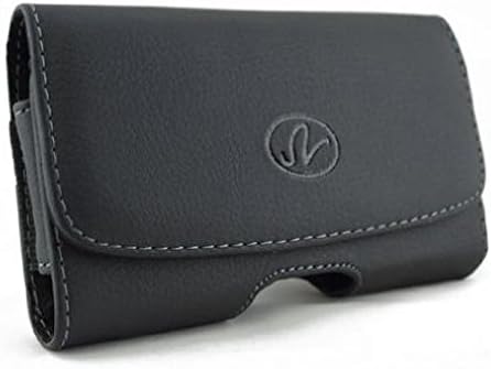 Caixa de couro de clipe de couro de lixas de capa de couro Pouca Carregar Proteção Compatível com LG Spree - Sunset - emoção