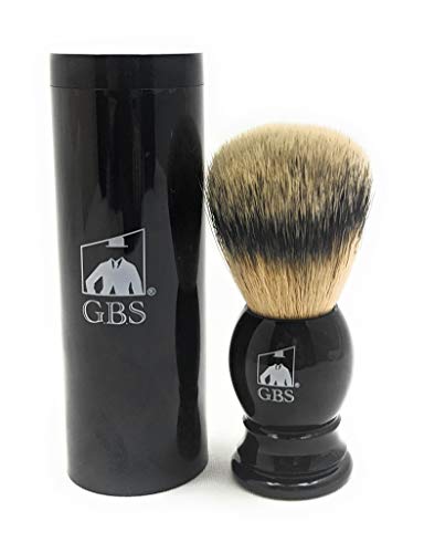 G.B.S Brush de barbear sintético vegano, preto