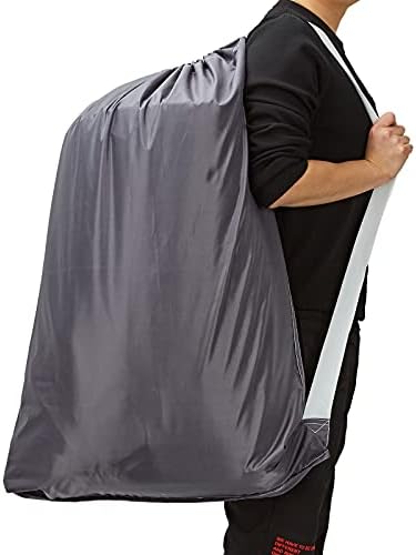 Homest 2 Pack XL Nylon Laundry Saco com alça, grande organizador de roupas sujas, fácil ajuste um cesto ou cesta, pode carregar até