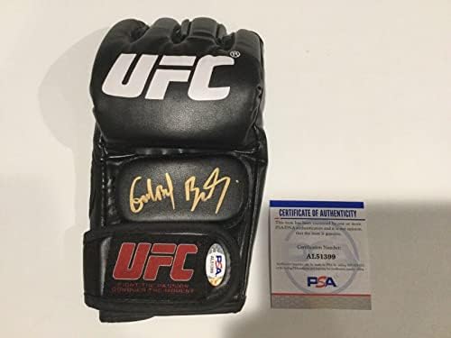Gilbert Durinho Burns assinado Autografado UFC Glove PSA DNA COA A - Luvas MLB autografadas