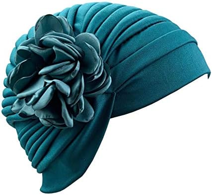 Mulheres vintage chapéu de turbante floral vintage para mulheres chapéu de gorro desleixado para mulheres chapéus de câncer fino