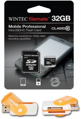32 GB MicrosDHC Classe 10 Cartão de memória de alta velocidade. Caixa perfeita para LG BANTER UX265MICRO SD Versa VX9600MICRO
