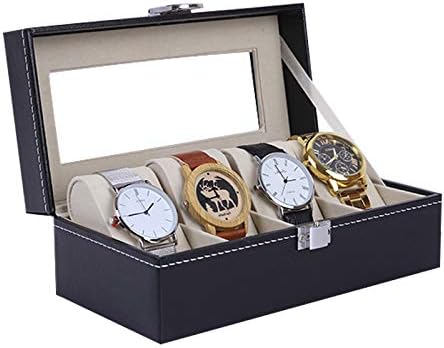 2019 Novo 4 grades caixa de relógio artesanal Caja Reloj Caixa de relógio Caixa de tempo da caixa de relógio Saat Kutusu Horloge Box