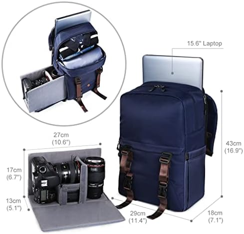 LXXSH Multifuncional DSLR Travel Backpack Photography Outdoor Proof-Peranetry 10.63 * 6,69 * 16,53 polegadas