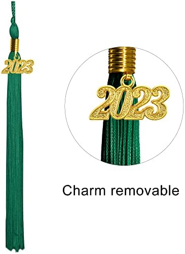 GraduatePro Matte Graduation Cap e vestido 2023 Set Bulk com borla para o ensino médio e faculdade 12 cores