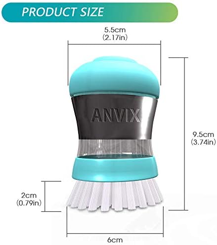 ANVIX Soap que dispensa escovas de palmeira 4 pacote