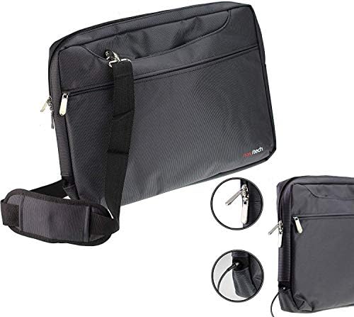 Navitech Black Premium Messenger/Carry Bag Compatível com o Chromebook Lenovo 100e 11,6 polegadas | Lenovo 100E laptop de 11,6 polegadas